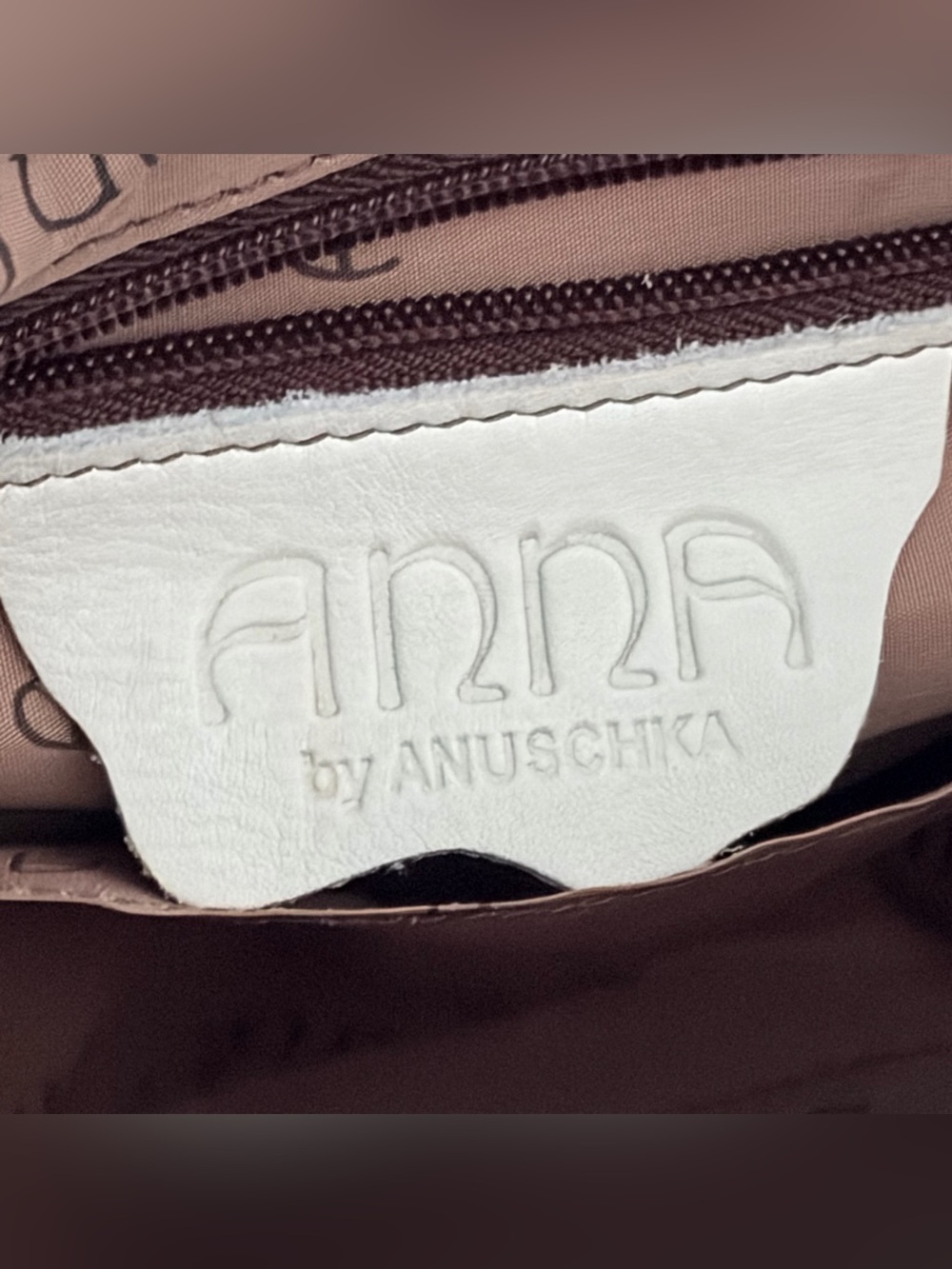 Anna by Anuschka Hand-painted Leather Blue Bird Crossbody Shoulder Bag Large - Picture 8 of 9